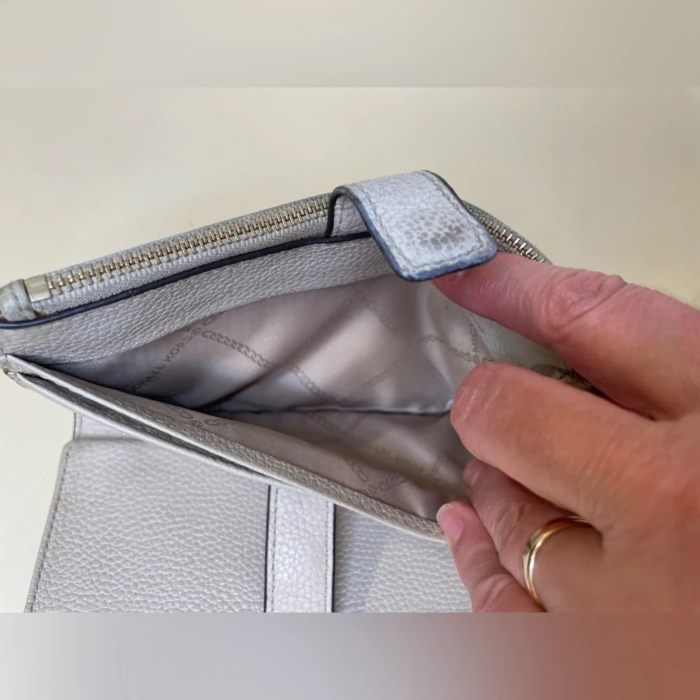 Michael Kors Adele Double Zip‎ Gold Tone Wristlet Wallet